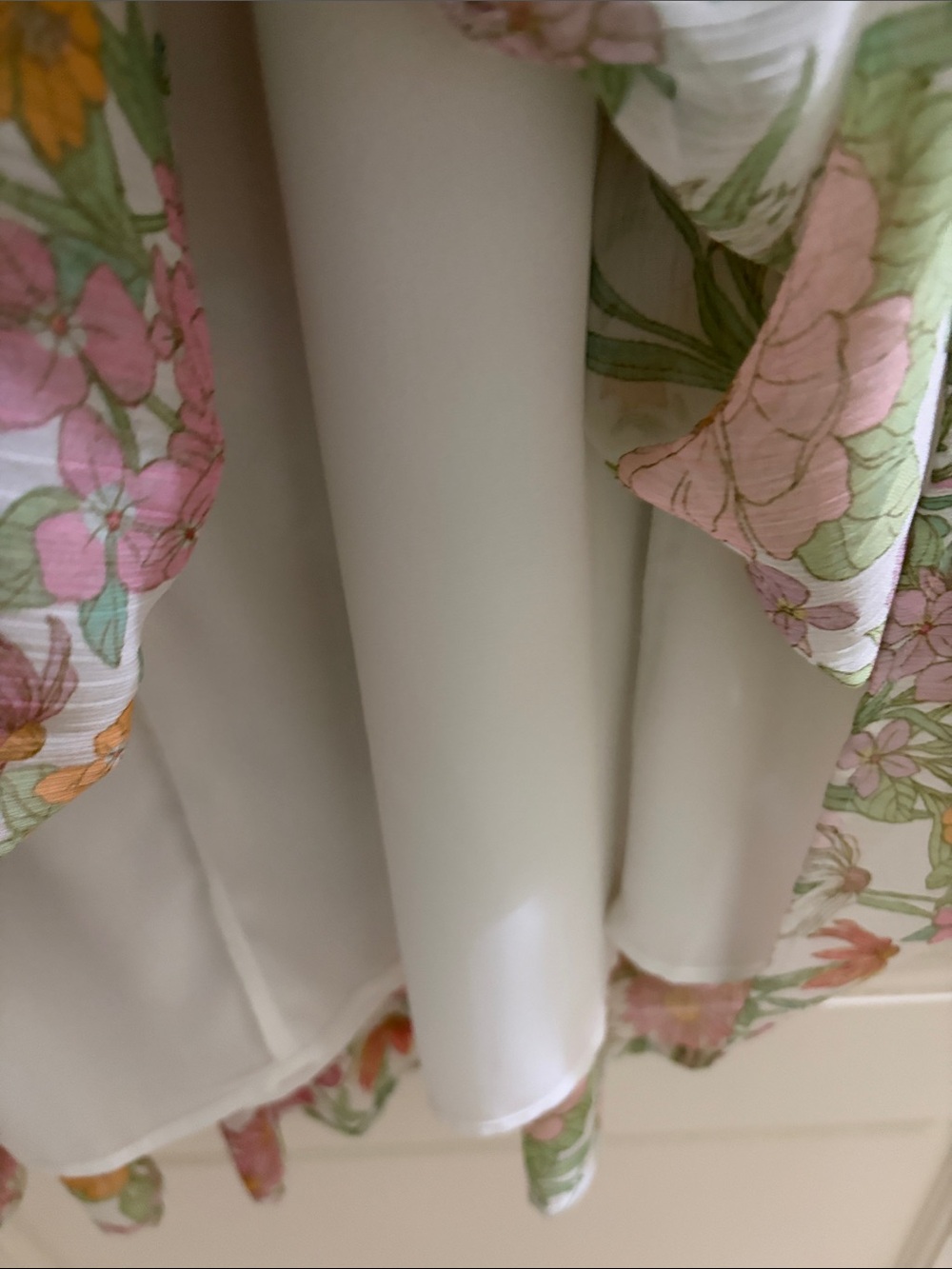 Vince Camuto Floral Tiered Maxi Skirt in Pink & Yellow - Picture 6 of 6
